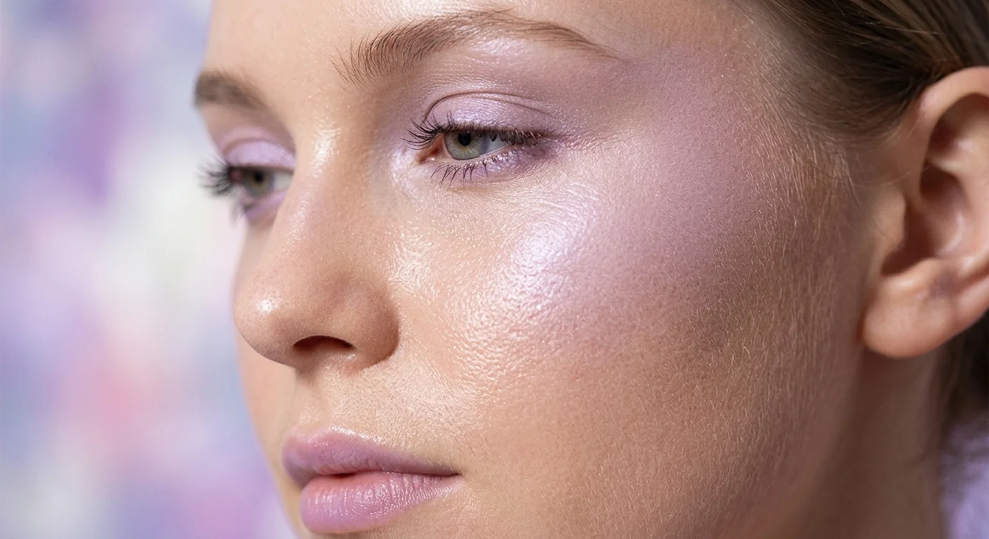 Profile of a woman with luminous, freshly peeled skin